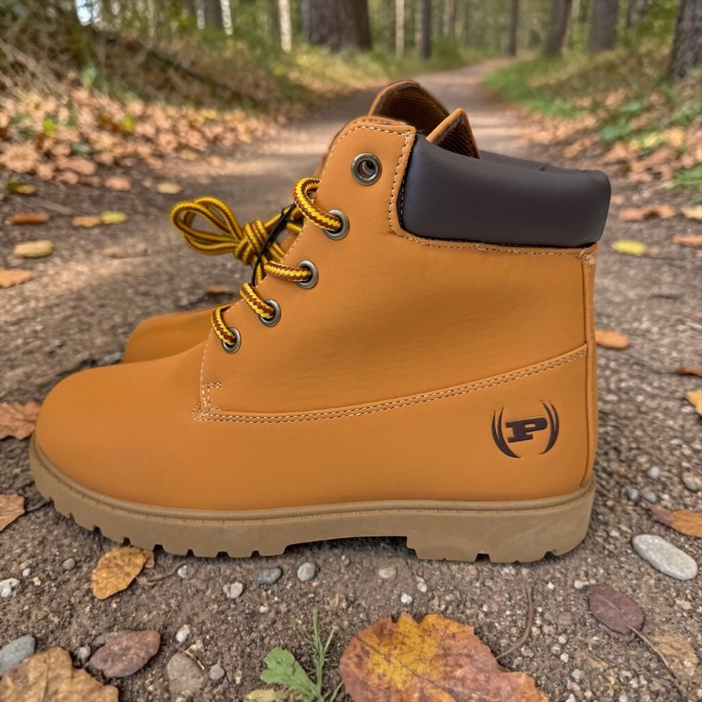 Phat Farm Wheat Work Boots Kids Size 4 Y2K Hip Hop Streetwear Rugged Hiking